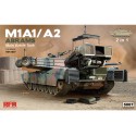 RFM M1A1 M1A2 Abrams with Full Interior (2 in 1) - 1/35 Scale Model Kit