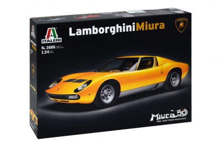 Italeri Lamborghini Miura - 1/24 Scale Model Kit - 3686