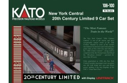 N Scale New York Central 20th Century Limited 9 Car Set