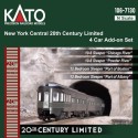 N Scale New York Central 20th Century Limited 4 Car Add-On Set