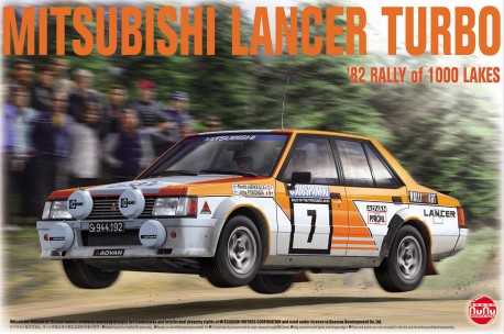 Platz Mitsubishi Lancer Turbo 1982 1000 Lake Rally - 1/24 Scale Model Kit - PN24018