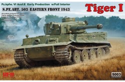 RFM Tiger I Early w/ Full Interior - 1/35 Scale Model Kit - RM-5003
