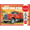 AMT White Western Star Semi Tractor (Coca Cola) 1/25 Scale Model Kit