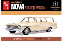 AMT 1963 Chevy II Nova Station Wagon "Craftsman Plus" Series- 1/25 Scale Model Kit - AMT1202