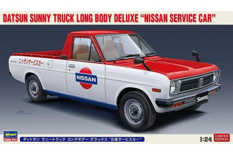 Hasegawa Nissan Sunny Truck Long Body Deluxe "Nissan Car Service" - 1/24 Scale Model Kit - 20482 