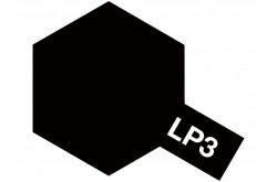 Tamiya Lacquer LP-3 Flat Black - 10ml Jar - 82103