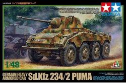 Tamiya German Heavy Armored Car Sd.Kfz.234/2 Puma - 1/48 Scale Model Kit