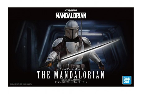 Bandai Star Wars 1/12 The Mandalorian Silver Coating Beskar Armor Ver New
