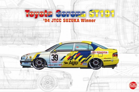 Platz NuNu Toyota Corona ST191 1994 JTCC International Suzuka 500 - 1/24 Scale Model Kit - PN24020