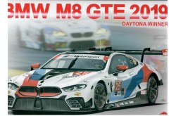 Platz NuNu BMW M8 GTE 2019 Daytona Winner Race Car - 1/24 Scale Model Kit