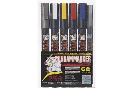 Gundam Marker - Basic Set of 6 - GMS105
