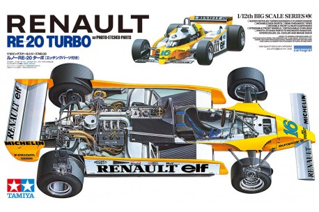 PRE-ORDER - Tamiya Renault Re-20 Turbo W/Pe Parts Limited Release - 1/12 Scale Model kit - TAM-12033