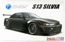 Aoshima RASTY PS13 Silvia Model Kit - 1/24 Scale Model Kit - AOS-05947