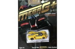 AFX Mega-G+ Ford GT Triple Yellow HO Slot Car - AFX-22029