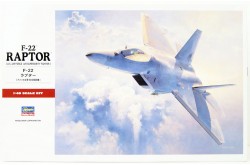 Hasegawa F-22 Raptor (U.S. Air Force Air Superiority Fighter)- 1/48 Scale Model Kit