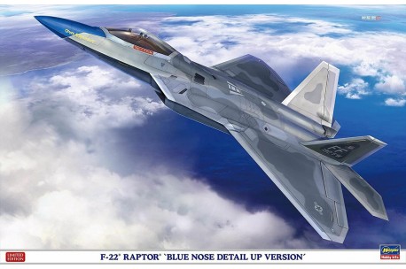 Hasegawa F22 Raptor Blue Nose Detail Up Ver. - 1/48 Scale Model