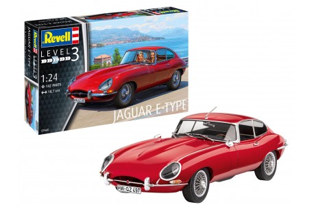 Revell of Germany Jaguar E Type (Coupe)  - 1/25 Scale Model Kit