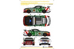 S.K. Decals Ford Mustang GT4 Continental Tire SportsCar Challenge Lime Rock 2018 KohR Motorsports No.59 (Tamiya)  - 1/24 Scale