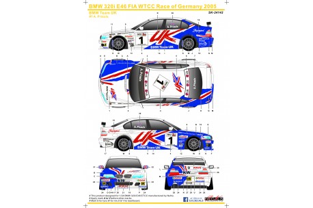 BMW 3 series rally 007 stickers