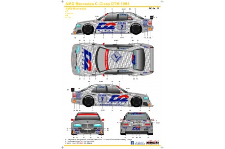 S.K. Decals AMG Mercedes C-Class DTM D2 Decals (Tamiya) - 1/24 Scale - SK-24127