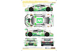 S.K. Decals Audi R8 LMS GT3 IMSA Daytona 24H 17 No.29 Land Motorsport (NuNu) - 1/24 Scale