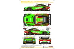 S.K. Decals Mercedes AMG GT FIA GT World Cup Macau 19 Team Craft-Bamboo Racing Decals (Tamiya)  - 1/24 Scale - SK-24110