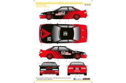 S.K. Decals Toyota Corolla Levin AE92 Gr.A JTC InterTEC 89 Team ADVAN Decals (Beemax)  - 1/24 Scale