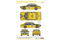S.K. Decals Mitsubishi Lancer 2000 Turbo Hong Kong Beijing Rally Decals (Beemax)  - 1/24 Scale - SK-24101