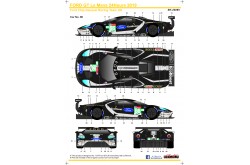 S.K. Decals Ford GT No. 66 No. 67 24 Hours Le Mans 2019 (Team UK) - 1/24 Scale