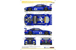 S.K. Decals BMW M6 GT3 Nurburgring 24H 16 No. 101 Team PlayStation Decals for NuNu - 1/24 Scale