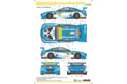 S.K. Decals BMW M6 GT3 FIA GT World Cup Macau 17 Team AAI Decals (Platz)  - 1/24 Scale - SK-24080