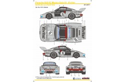 S.K. Decals Porsche 935 K2 Macau Guia 81 Vivitar Decals (Beemax)  - 1/24 Scale - SK-24071