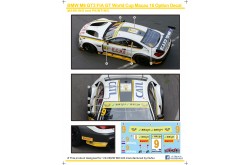 S.K. Decals BMW M6 GT Macau 16 Option Decals (Nunu) - 1/24 Scale