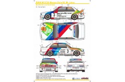 S.K. Decals BMW M3 E30 Macau Cup 1990 No.3 Mr Juicy Decals - 1/24 Scale - SK-24050