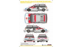 S.K. Decals Honda Civic EF3 Gr.A Idemitsu Motion Decals - 1/24 Scale