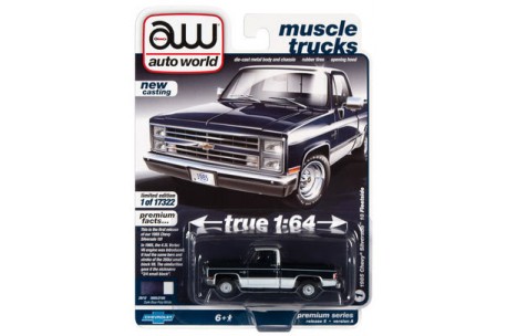  Auto World 1985 Chevrolet Silverado Premium 2021 Versión 5 A - 1:64 Diecast |  AUT-64342A-1 - Pasatiempos de escala superior