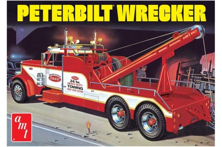AMT Peterbilt 359 Wrecker - 1/25 Scale Model Kit 