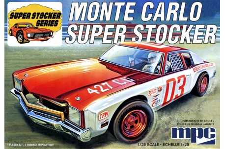 MPC 1971 Chevy Monte Carlo Super Stocker - 1/25 Scale Model Kit - MPC-962