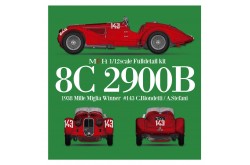 MFH Full Detail Alfa Romeo 8C 2900B (Mille Miglia 1938) - 1/12 Scale Model Kit