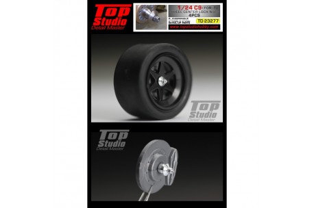 Top Studio 1/24 C9 (For Tamiya) Wheel Center Lock Nuts - TD23277