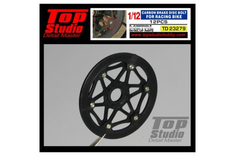 Top Studio 1/12 Carbon Brake Disk Bolt for Racing Bike - TD23279