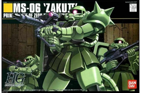 Bandai Gundam No. 241 MS-06 Zaku II - 1/144 Scale Model Kit