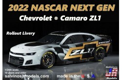 Salvino JR Models "Roll Out" Nascar Next Gen 7 2022 Camaro ZL1 - 1/24 Scale Model Kit