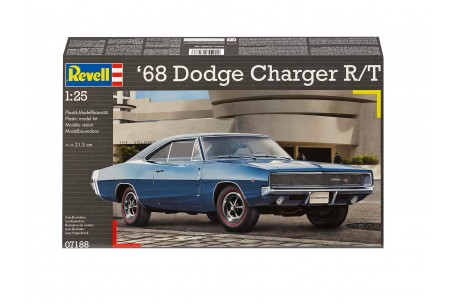 Revell of Germany 1968 Dodge Charger R/T  - 1/25 Scale Model Kit - 80-7188