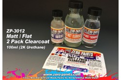 Zero Paints Diamond Finish - MATT/ FLAT 2 Pack Clearcoat 100ml (2K Urethane) - ZP-3012