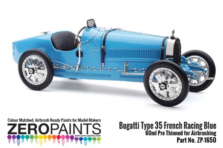 Zero Paints Bugatti Type 35 French Racing Blue Paint 60ml - ZP-1650