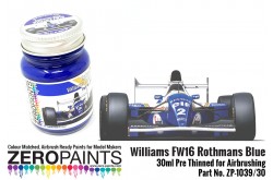 Zero Paints Williams FW16 Rothmans Blue Paint 30ml