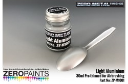 Zero Paints Light Aluminium Paint - 30ml - Zero Metal Finishes - ZP-M1001