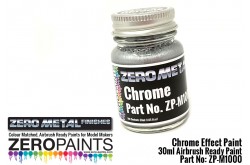 Zero Paints Chrome Paint 30ml - Zero Metal Finishes - ZP-M1000