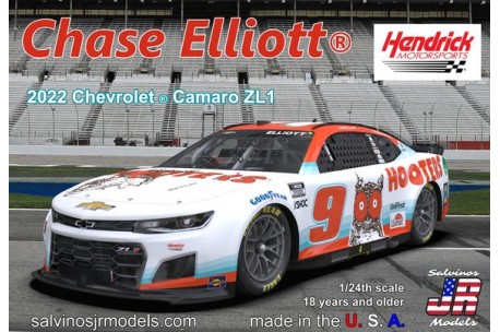 Salvino JR Models  2022 Next Gen Chevrolet Camaro Chase Elliott No. 9 - 1/24 Scale Model Kit